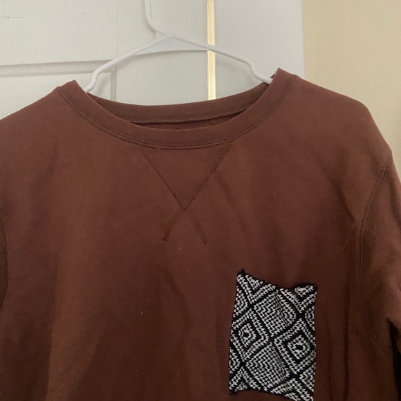 Krochet Kids Burnt brown pocket crewneck - Picture 2 of 5